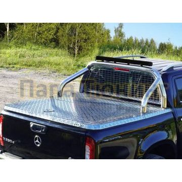 Защита кузова и заднего стекла с фарой для крышки без надписи 76 мм для Mercedes-Benz X-Class 2018- Защита кузова и заднего стекла с фарой для крышки без надписи 76 мм для Mercedes-Benz X-Class 2018-