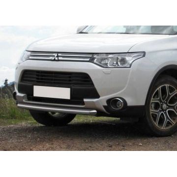 Защита переднего бампера 57 мм Rival для Mitsubishi Outlander 2014-2015