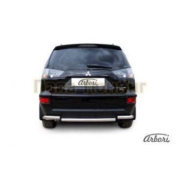 Защита заднего бампера 57 мм Slitkoff для Mitsubishi Outlander XL 2010-2012 Защита заднего бампера 57 мм Slitkoff для Mitsubishi Outlander XL 2010-2012