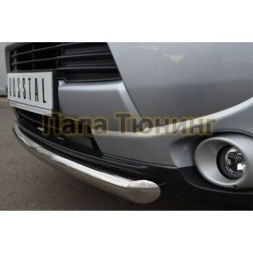 Защита переднего бампера d57 РусСталь для Mitsubishi Outlander 2012-2014