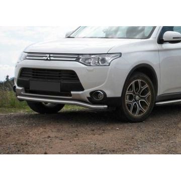 Защита передняя волна 57 мм Rival для Mitsubishi Outlander 2012-2014