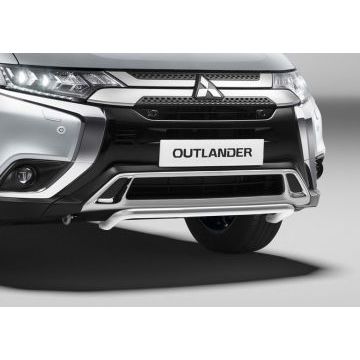 Защита передняя волна короткая 42 мм Rival для Mitsubishi Outlander 2015-2018