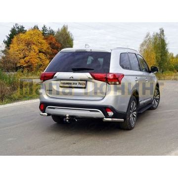 Защита задняя уголки 60 мм для Mitsubishi Outlander 2018- Защита задняя уголки 60 мм для Mitsubishi Outlander 2018-