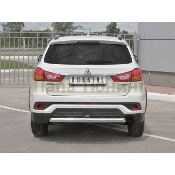 Защита заднего бампера дуга d57 для Mitsubishi ASX 2017-2020