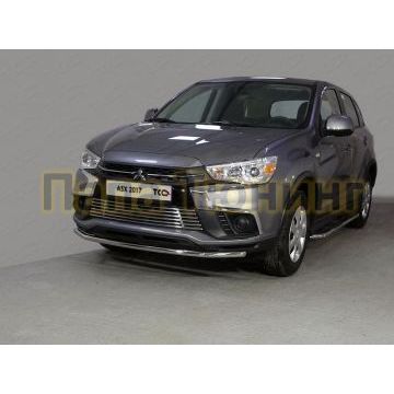 Защита переднего бампера 42 мм ТСС для Mitsubishi ASX 2017-