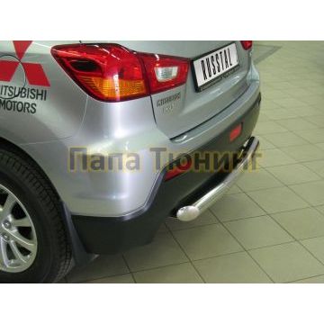 Защита заднего бампера d57 РусСталь для Mitsubishi ASX 2010-2013