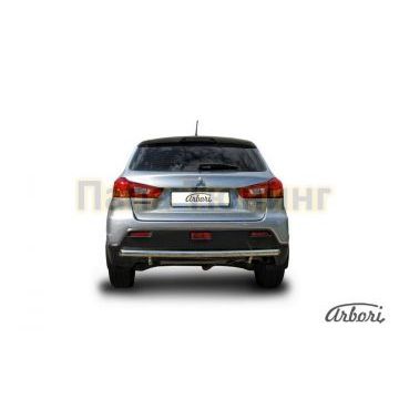 Защита заднего бампера 57 мм Slitkoff для Mitsubishi ASX 2010-2013 Защита заднего бампера 57 мм Slitkoff для Mitsubishi ASX 2010-2013