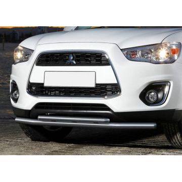 Защита передняя двойная 57-42 мм Rival для Mitsubishi ASX 2010-2016