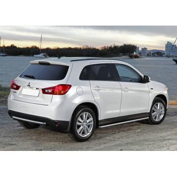 Защита заднего бампера короткая 57 мм Rival для Mitsubishi ASX 2010-2016