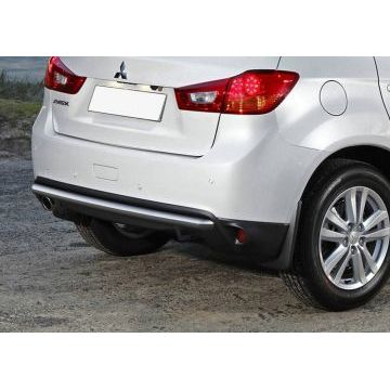 Защита заднего бампера 57 мм Rival для Mitsubishi ASX 2010-2016