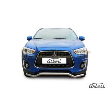 Защита передняя волна 57 мм Slitkoff для Mitsubishi ASX 2013-2016 Защита передняя волна 57 мм Slitkoff для Mitsubishi ASX 2013-2016