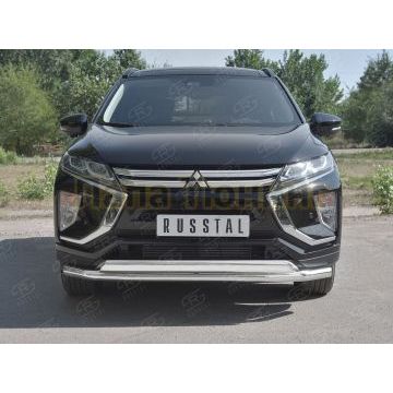 Защита передняя двойная d57-75хd42 секции-дуга для Mitsubishi Eclipse Cross 2018-