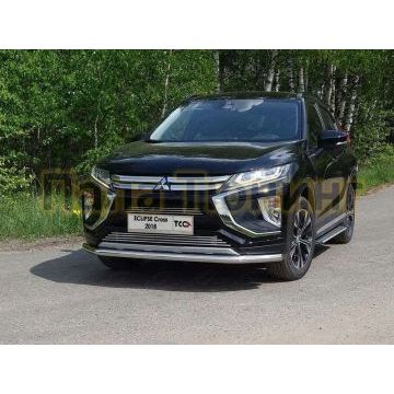 Защита переднего бампера 60 мм ТСС для Mitsubishi Eclipse Cross 2018-