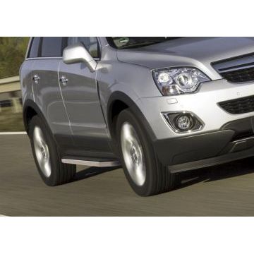 Пороги алюминиевые Rival Premium для Chevrolet Captiva/Opel Antara 2006-2016