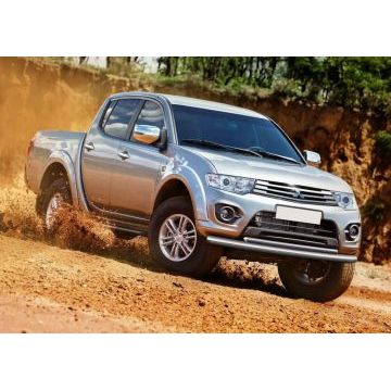 Защита передняя двойная 76-42 мм Rival для Mitsubishi L200 2006-2015
