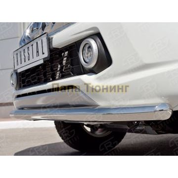 Защита переднего бампера d57 РусСталь для Mitsubishi L200 2015-2019