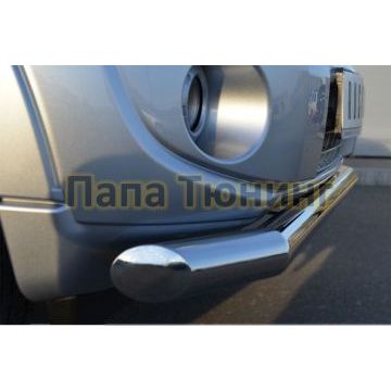 Защита переднего бампера d76 РусСталь для Mitsubishi Pajero IV 2011-2014