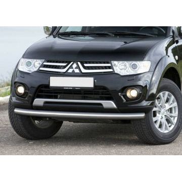 Защита переднего бампера 76 мм Rival для Mitsubishi Pajero Sport 2008-2016