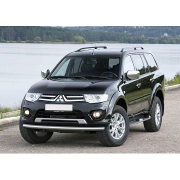 Защита переднего бампера 76 мм Rival для Mitsubishi Pajero Sport 2008-2016