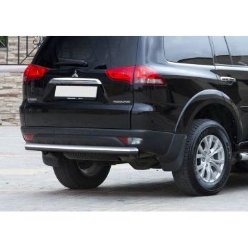 Защита заднего бампера 76 мм Rival для Mitsubishi Pajero Sport 2008-2016