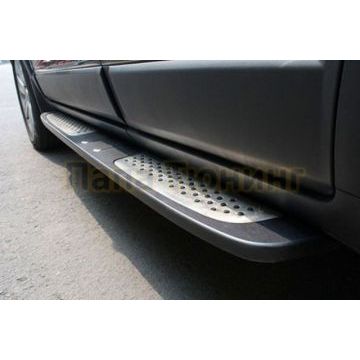 Пороги алюминиевые OEM Tuning для Chevrolet Captiva 2006-2013