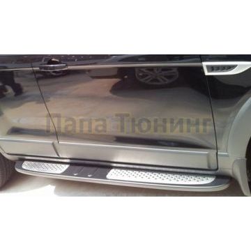 Пороги алюминиевые OEM Tuning для Chevrolet Captiva 2006-2013