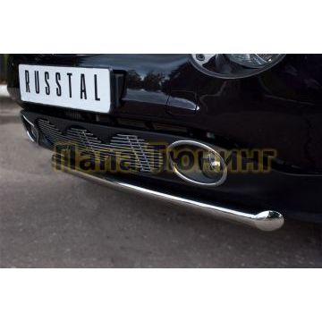 Защита переднего бампера d57 РусСталь для Nissan Juke 2010-