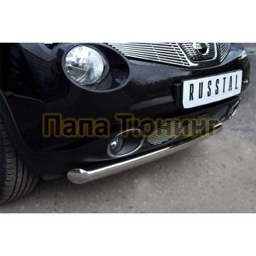 Защита переднего бампера d76 РусСталь для Nissan Juke 2010-