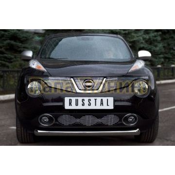 Защита переднего бампера d76 РусСталь для Nissan Juke 2010-