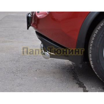 Защита переднего бампера d57 РусСталь для Nissan Juke 2010-