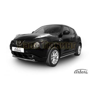 Защита передняя короткая 57 мм на 4х4 Slitkoff для Nissan Juke 2010-