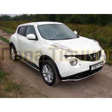 Защита переднего бампера 42 мм ТСС для Nissan Juke 2010-2014