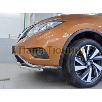 Защита передняя двойная 42-d42 РусСталь для Nissan Murano 2016-