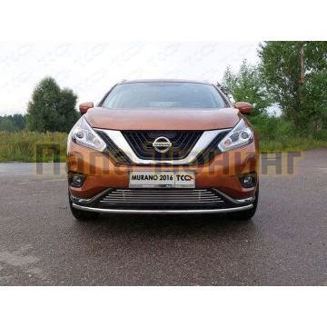 Накладка решётки радиатора нижняя 12 мм ТСС для Nissan Murano 2016-