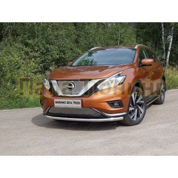 Защита переднего бампера 60 мм ТСС для Nissan Murano 2016-