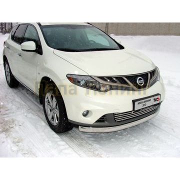 Защита задняя центральная 60-42 мм ТСС для Nissan Murano 2008-2010 Защита задняя центральная 60-42 мм ТСС для Nissan Murano 2008-2010