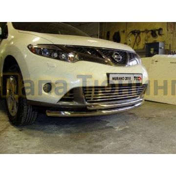 Защита передняя двойная 60-50мм ТСС для Nissan Murano 2010-2016 Защита передняя двойная 60-50мм ТСС для Nissan Murano 2010-2016