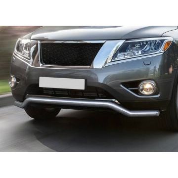 Защита передняя волна 57 мм Rival для Nissan Pathfinder 2014-2017
