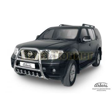 Кенгурин высокий с клыками 76 мм Slitkoff для Nissan Pathfinder 2004-2009 Кенгурин высокий с клыками 76 мм Slitkoff для Nissan Pathfinder 2004-2009