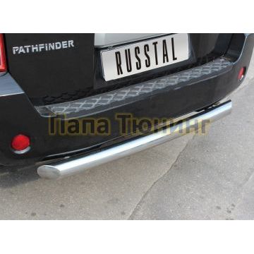 Защита заднего бампера d76 РусСталь для Nissan Pathfinder 2010-2014