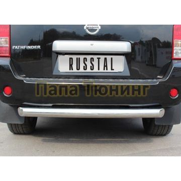 Защита заднего бампера d76 РусСталь для Nissan Pathfinder 2010-2014