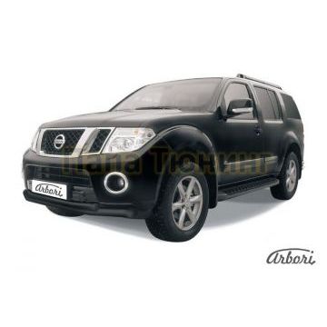 Защита передняя чёрная сталь двойная 76-57 мм Slitkoff для Nissan Pathfinder 2010-2014 Защита передняя чёрная сталь двойная 76-57 мм Slitkoff для Nissan Pathfinder 2010-2014