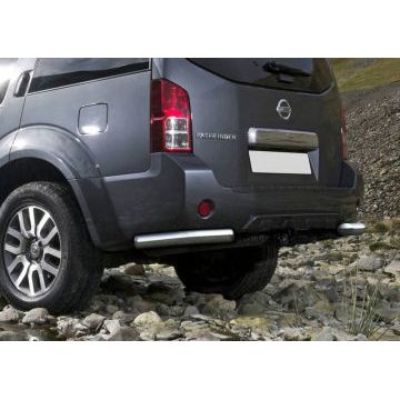 Защита задняя уголки 76 мм Rival для Nissan Pathfinder 2010-2014