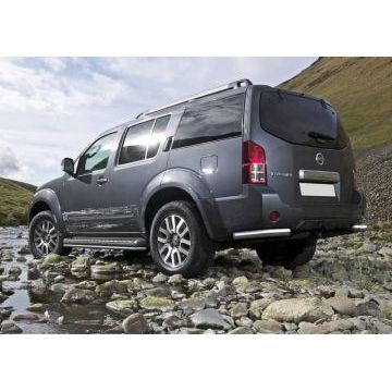 Защита задняя уголки 76 мм Rival для Nissan Pathfinder 2010-2014