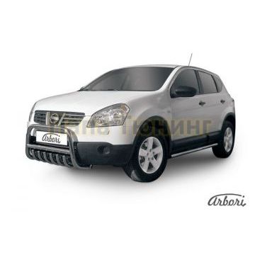 Кенгурин низкий с клыками 57 мм Slitkoff для Nissan Qashqai +2 2007-2010
