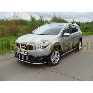 Защита переднего бампера 42 мм ТСС для Nissan Qashqai +2 2010-2014 Защита переднего бампера 42 мм ТСС для Nissan Qashqai +2 2010-2014