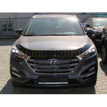 Дефлектор капота темный SIM для Hyundai Tucson 2015-