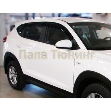 Дефлекторы боковых окон SIM 4 шт. для Hyundai Tucson 2015- Дефлекторы боковых окон SIM 4 шт. для Hyundai Tucson 2015-