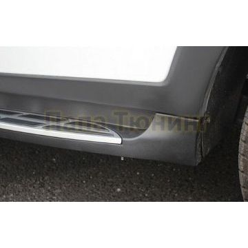 Пороги алюминиевые Aero-style OEM Tuning для Hyundai Tucson 2015-2021