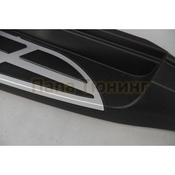 Пороги алюминиевые Aero-style OEM Tuning для Hyundai Tucson 2015-2021